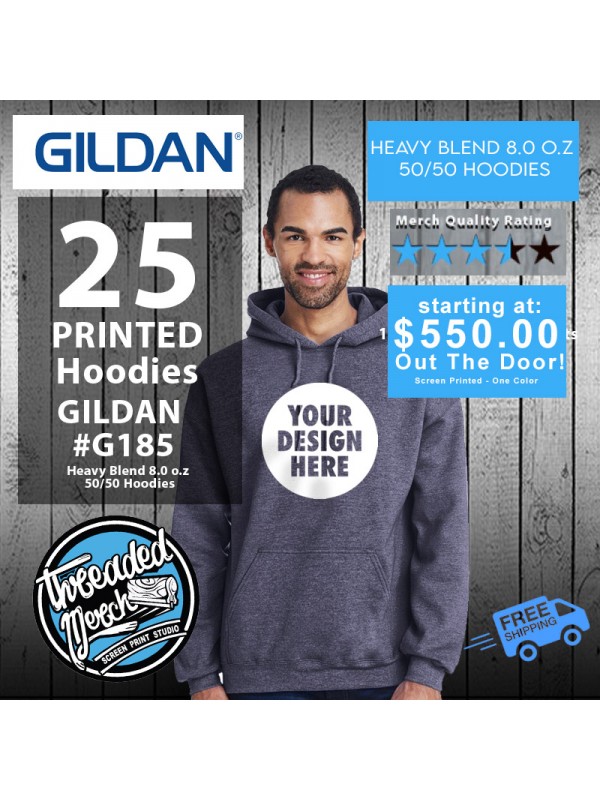 Gildan G185 Adult Heavy Blend™ 50/50 Hooded Sweatshirt