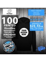100 Independent Trading Company IND4000 Heavyweight Men's pullover hooded sweatshirt 