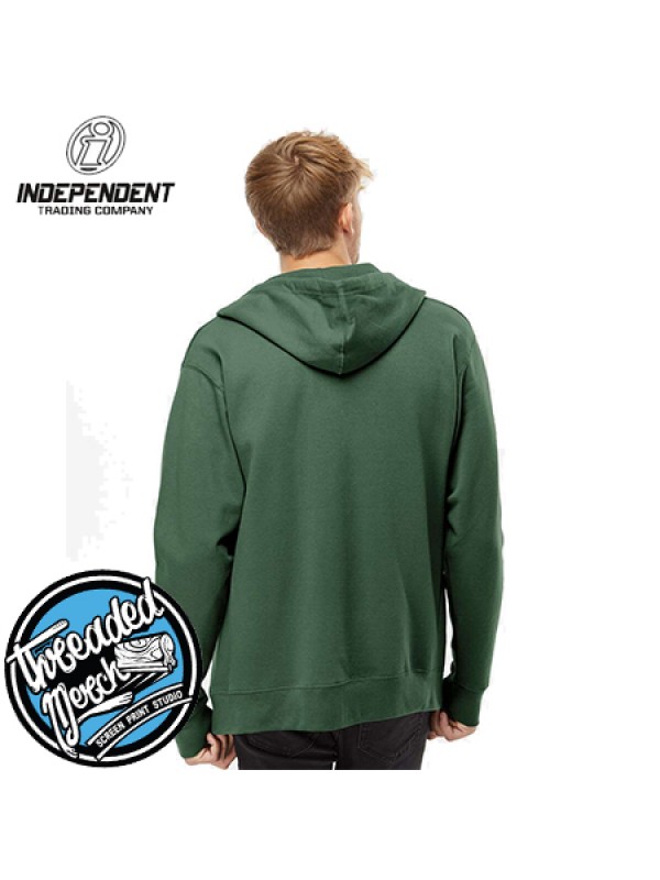  Independent Trading Company SS4500Z Basic  hooded zipper sweatshirt - DESIGN YOUR OWN