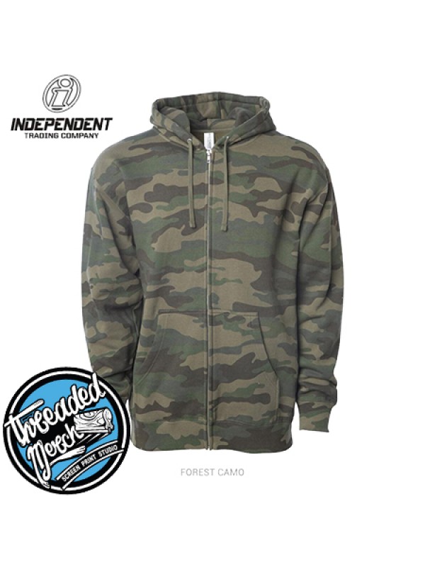  Independent Trading Company SS4500Z Basic  hooded zipper sweatshirt - DESIGN YOUR OWN