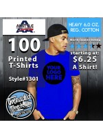 100 Alstyle 1301 Custom Screen Printed T Shirts Special