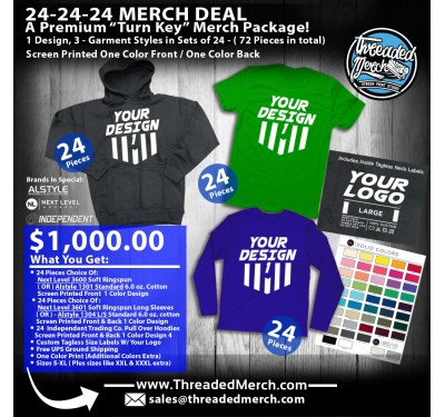 24-24-24 Combo Mix Merch Package