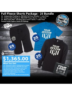 Full Fleece Shorts Package - 25 Bundle