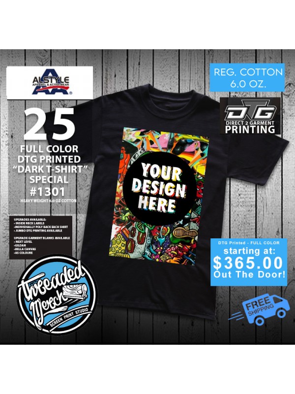 DTG T Shirt Printing - Design And Create Direct To Garment Printed