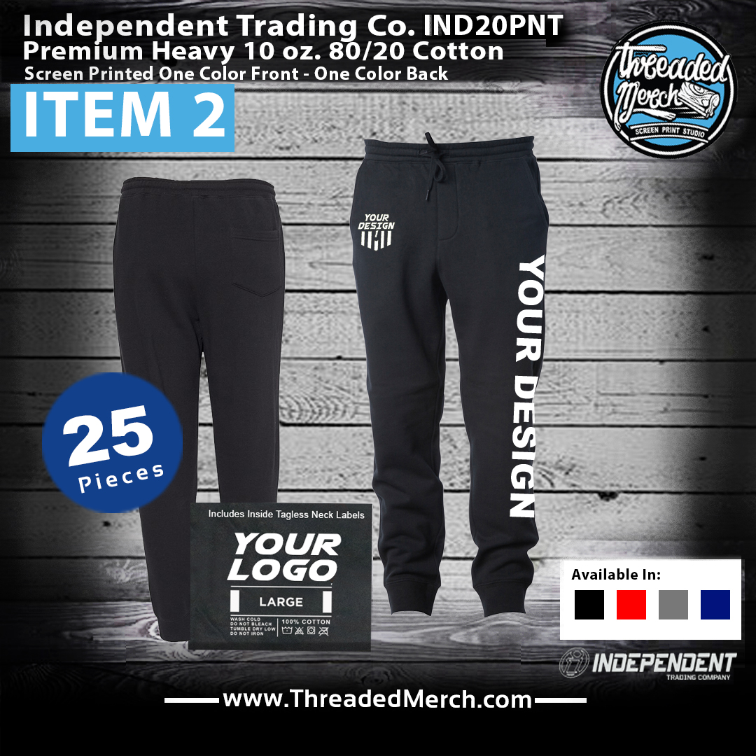 Independent The raiding Company Pants / Joggers IND20PNT Printed - Threaded Merch - Palmdale Screen Printing - Los Angeles Best Graphic Design Services - Web Designer - Logo Design